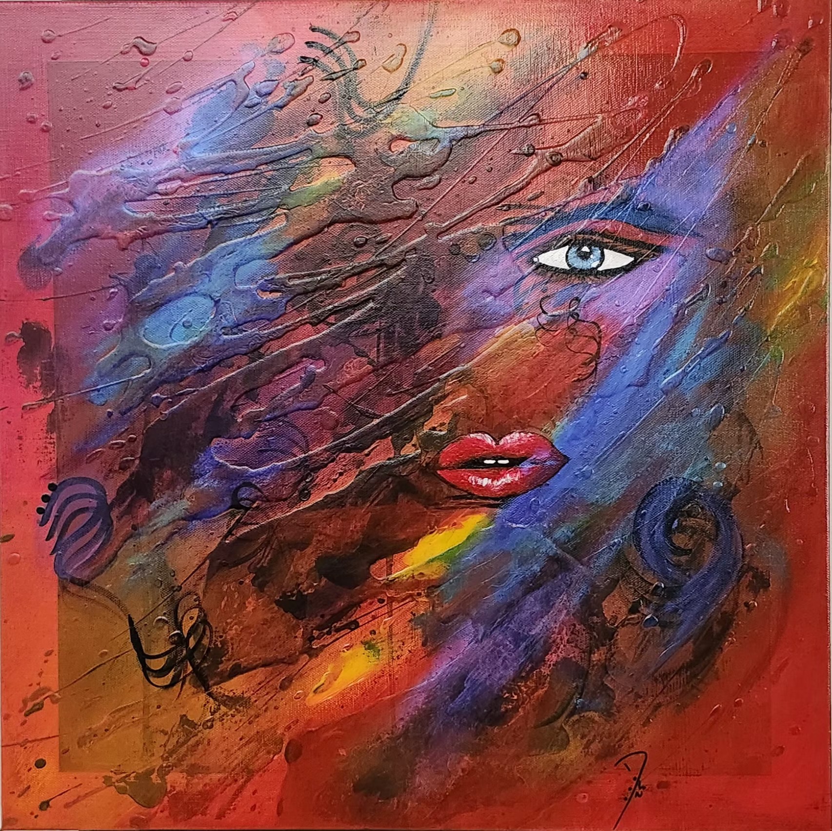 Toile 2, 50 x 50 cm