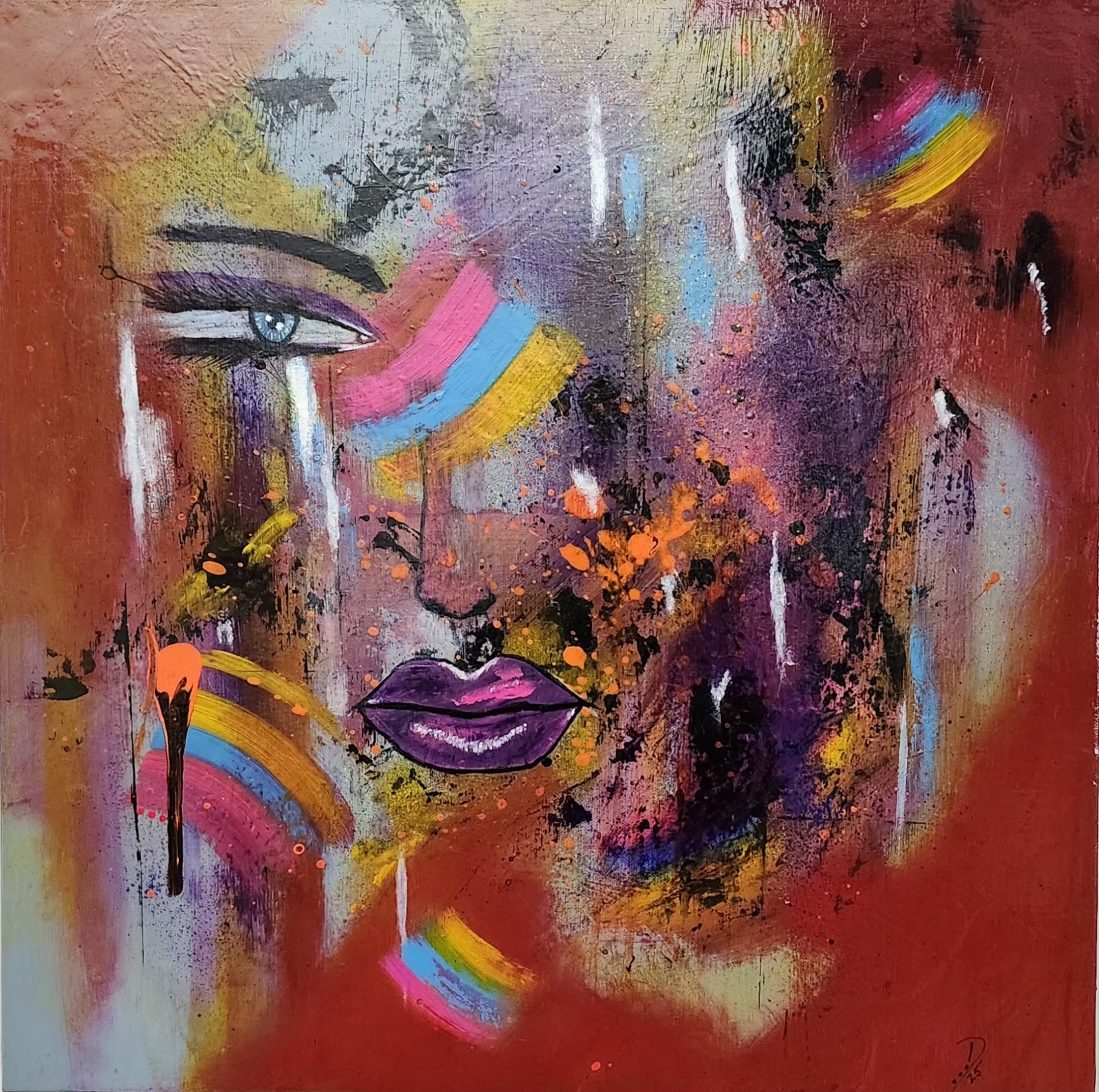 Toile 3, 60 x 60 cm
